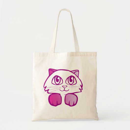 Tote Bag Kitty pourpre (Devant)