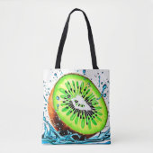 Tote Bag Kiwi Splash of Freshness (Devant)