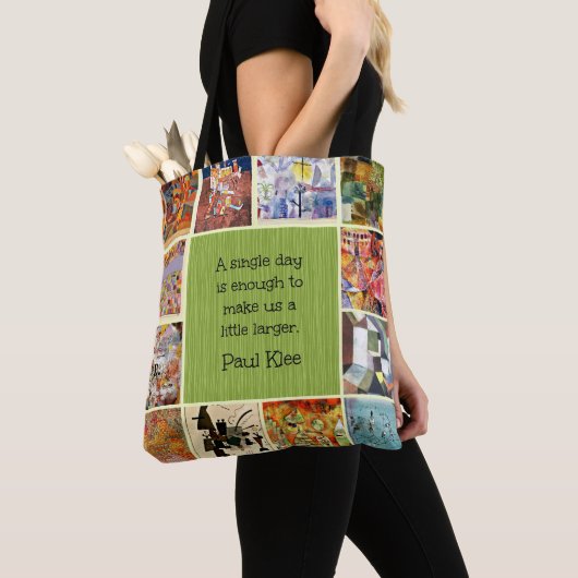 Tote Bag Klee - Collage Coloré (De près)