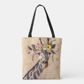 Tote Bag Klimt Giraffe | Couronne De Fleurs (Dos)