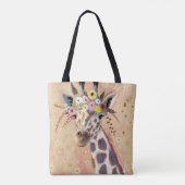 Tote Bag Klimt Giraffe | Orné De Fleurs (Dos)
