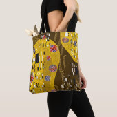 Tote Bag Klimt Inspiré Or Motif Art Nouveau Le Baiser (De près)