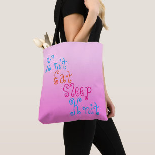 Tote Bag Knit Eat Sleep Knit - Projet tricot