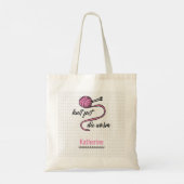 Tote Bag Knit Rose Rapide, Mourir Chaud (Dos)