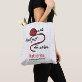 Tote Bag Knit Rouge Rapide, Mourir Chaud (De près)