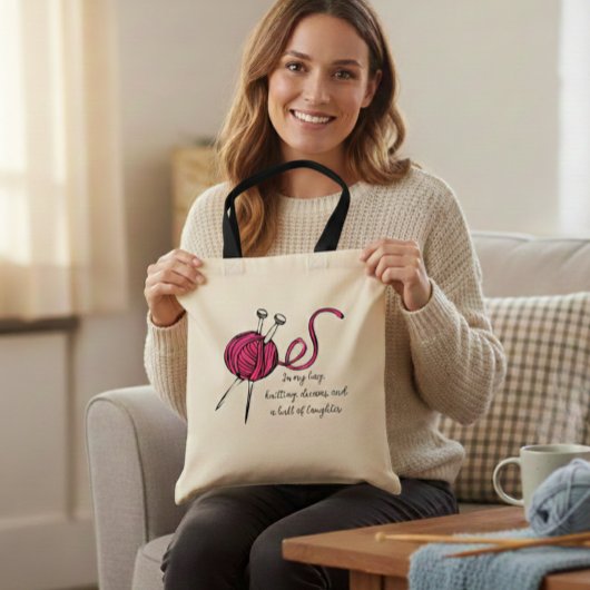 Tote Bag Knitting Bag, for all knitting enthusiast