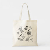Tote Bag Knitting Project Hand Drawn Pattern (Dos)