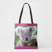 Tote Bag Koala aux yeux bleus (Devant)