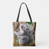Tote Bag Koala avec bébé dans un arbre en Australie (Dos)