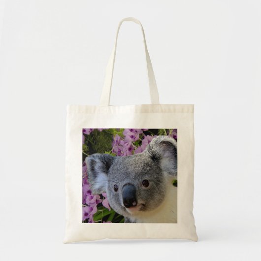 Tote Bag Koala et orchidées (Devant)