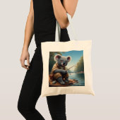 Tote Bag Koala Fishing (Devant (produit))