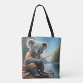 Tote Bag Koala Fishing (Dos)