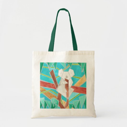 Tote Bag Koala in Tree Original Abstract Art (Devant)