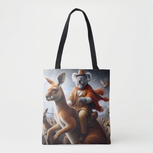Tote Bag Koala Kangaroo Rider (Devant)