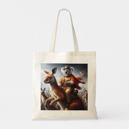 Tote Bag Koala Kangaroo Rider (Dos)