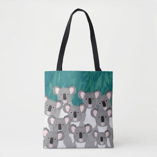 Tote Bag Koalas Allover Fourre-tout (Devant)