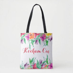 Tote Bag Kocham Ciconneci Je t'aime en Pologne Cadeau
