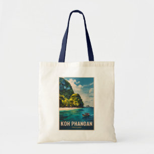 Tote Bag Koh Phangan Thaïlande Travel Art Vintage