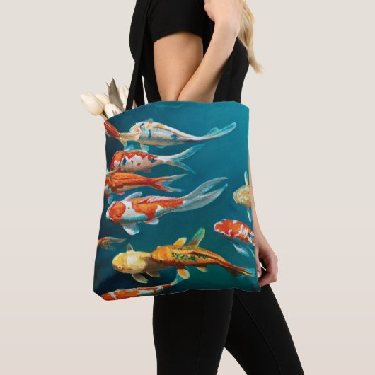 Tote Bag Koi Ballet - (De près)