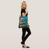 Tote Bag Koi Ballet - (Sur le modèle)