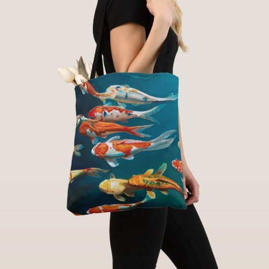 Tote Bag Koi Ballet - (De près)