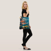 Tote Bag Koi Ballet - (Sur le modèle)