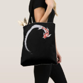 Tote Bag Koi Japonais Enso Poisson Carpe Cercle (De près)