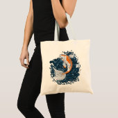Tote Bag Koi Poisson maître de courbure (Devant (produit))
