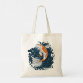 Tote Bag Koi Poisson maître de courbure (Dos)