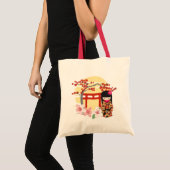 Tote Bag Kokeshi Doll Art zen (Devant (produit))