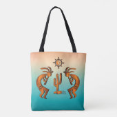 Tote Bag Kokopelli Et Cactus (Dos)