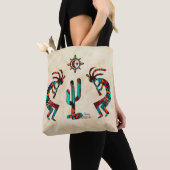 Tote Bag Kokopelli Et Cactus (De près)