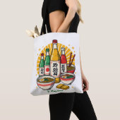 Tote Bag Korean Pop Culture Chest Print Printed Backpack Du (De près)