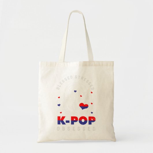 Tote Bag Kpop finger heart Coréen symbole d'amour (Devant)