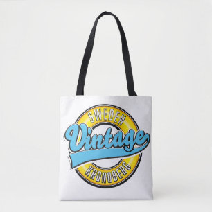 Tote Bag Kronoberg Suède logo style vintage 