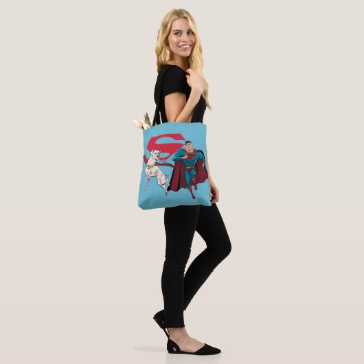 Tote Bag Krypto & Superman (Sur le modèle)