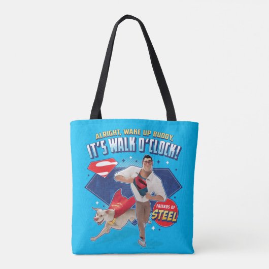 Tote Bag Krypto & Superman - C'est Walk O'Clock ! (Dos)