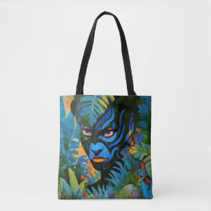 Tote Bag "Kuiráya" - Feuille Peinte - Femmes En Amazonie