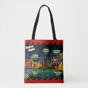 Tote Bag Kwanzaa Heights, Carte de l'hôtel Holidayopolis