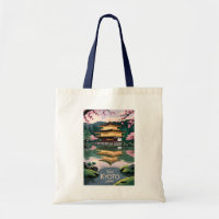 Kyoto Japon Kinkaku-ji Illustration Voyage Art Vin