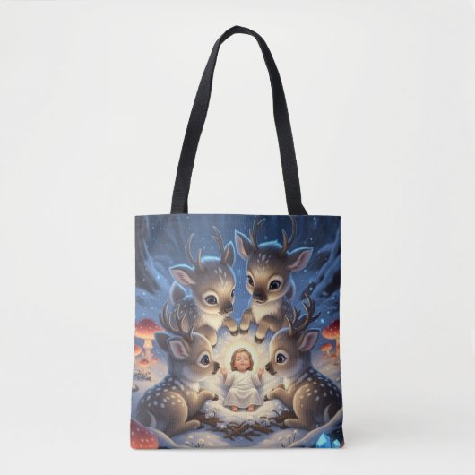 Tote Bag La berceuse des rennes (Devant)