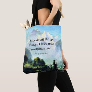 Tote Bag La Bible, Phil 4:13, je peux faire tout...
