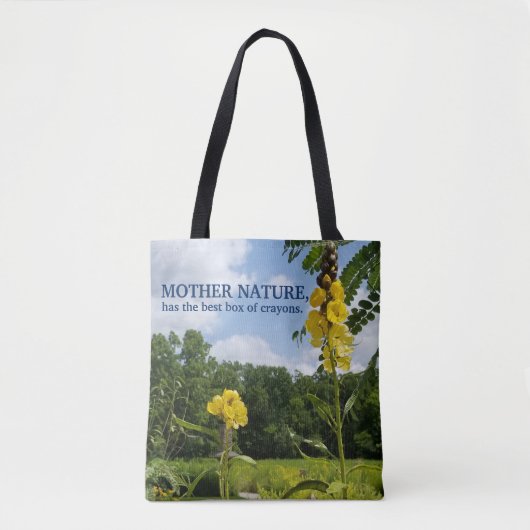 Tote Bag La boîte de Crayons de Mère Nature (Devant)