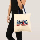 Tote Bag La boxe est ma thérapie (Devant (produit))