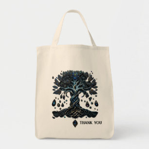 Tote Bag La brillance de l'arbre de vie les pierres précieu