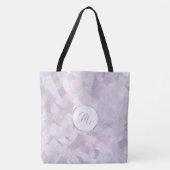 Tote Bag La brosse Abstraite dessine la texture.Monogramme. (Devant)