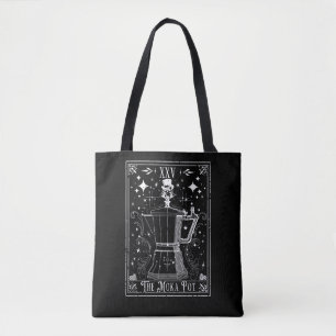 Tote Bag La carte de tarot de la cafetière Moka