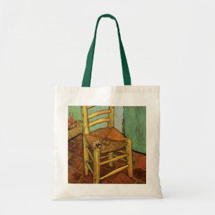 Tote Bag La chaise de Vincent avec sa pipe par Vincent van