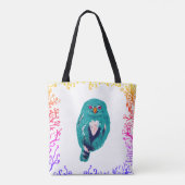 Tote Bag La chouette bleue (Dos)