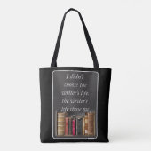 Tote Bag La citation de la vie d'auteurs (Dos)
